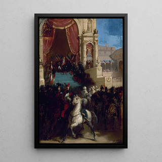 Isidore Pils - Distribution des aigles et la bndiction des drapeaux le 10 mai 1852 au ChampdeMars.webp