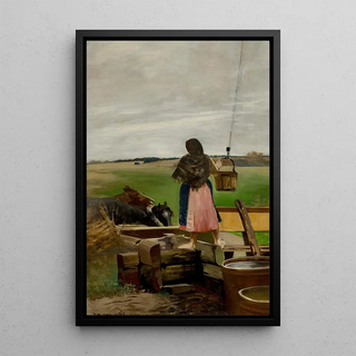 Jacek Malczewski - Girl at a water well.webp