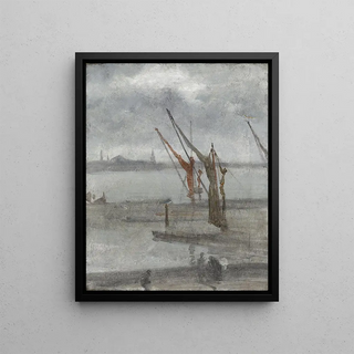 James Abbott McNeill Whistler - Grey and Silver Chelsea Wharf.webp