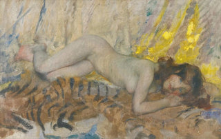 James Jebusa Shannon - Nude On A Tiger Skin.webp