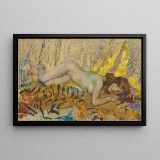 James Jebusa Shannon - Nude on a tiger skin (Case Conflict).webp