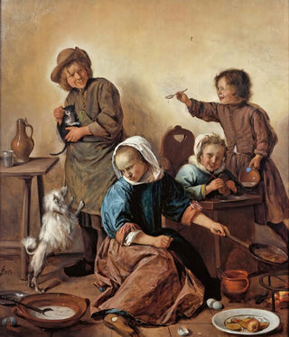 Jan Steen - The Childrens Meal.webp