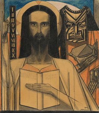 Jan Toorop - tude pour Christus in de woestijn.webp