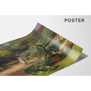 Jardin avec palmier et deux figures féminines - Max Liebermann | Reproduction Tableau Décoration murale affiche copie