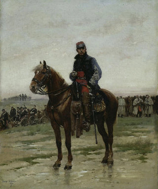 JeanBaptiste douard Detaille - A Mounted Officer.webp