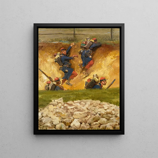 JeanBaptiste douard Detaille - Dans Un Ravin Lignards.webp