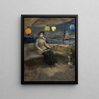 JeanLouis Forain - Woman On A Yacht.webp