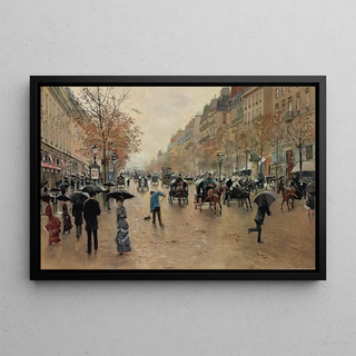 Jean Braud - Boulevard Poissonnire en automne.webp