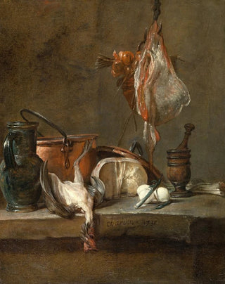 Jean Simon Chardin - Still Life with Ray and Basket of Onions.webp