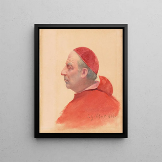 Jehan Georges Vibert - A Cardinal in Profile.webp