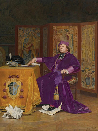 Jehan Georges Vibert - The wrath of the bishop.webp