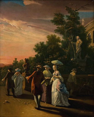 Jens Juel - Promenading in a Park.webp