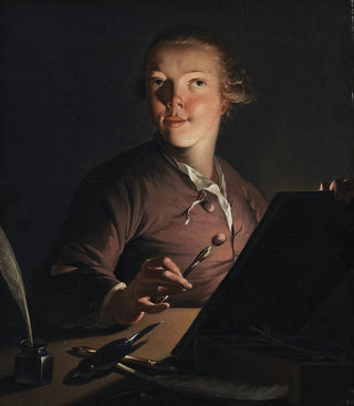 Jens Juel - Selfportrait by Candlelight.webp