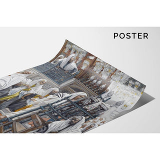 Jésus déroule le livre dans la synagogue - James Tissot | Reproduction Tableau Décoration murale affiche copie