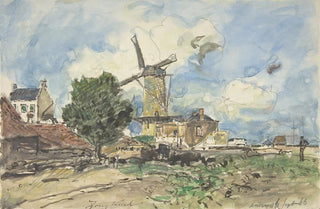 Johan Barthold Jongkind - Wind Mill at Antwerp.webp