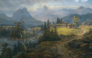 Johan Christian Dahl - View Of ylo Farm Valdres.webp