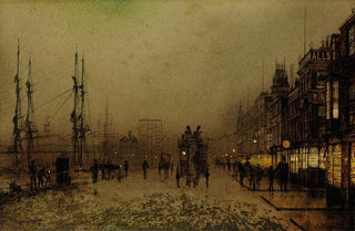 John Atkinson Grimshaw - Glasgow docks at twilight.webp