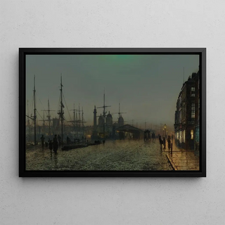 John Atkinson Grimshaw - Hull Docks At Night.webp