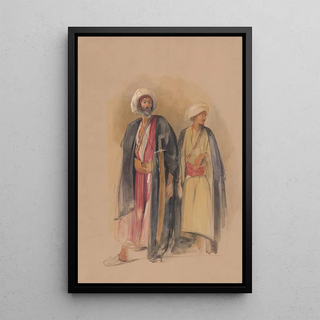 John Frederick Lewis - Sheik Hussein Of Gebel Tor And His Son.webp