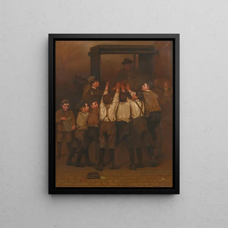 John George Brown - The Rush For Evening Papers.webp