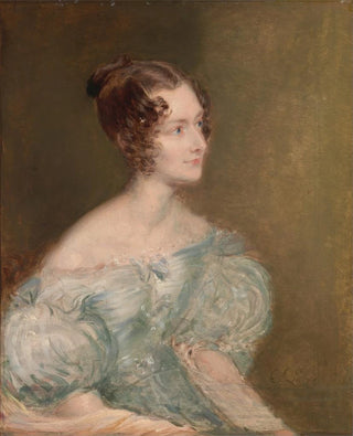 John Linnell - Portrait Of A Woman Probably Mrs Price Of Rugby.webp