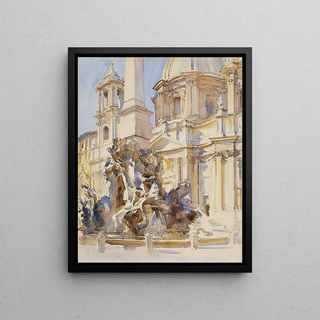 John Singer Sargent - Piazza Navona Rome.webp