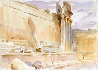 John Singer Sargent - Temple of Bacchus Baalbek.webp