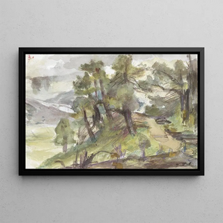 Jozef Israls - Bosrijk heuvellandschap.webp