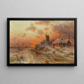 Julius Sergius Klever - Homecoming at sunset.webp