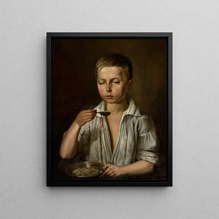 Jzef Simmler - Boy at breakfast.webp