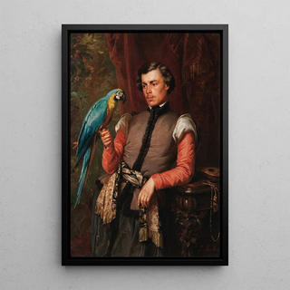 Jzef Simmler - Nobleman with a Parrot.webp