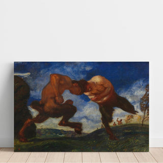 Kämpfende Faune - Franz von Stuck | Reproduction Tableau Décoration murale affiche copie