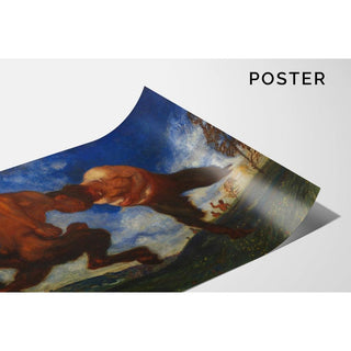 Kämpfende Faune - Franz von Stuck | Reproduction Tableau Décoration murale affiche copie