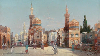 Karl Kaufmann - Hustle and Bustle in an Oriental City.webp