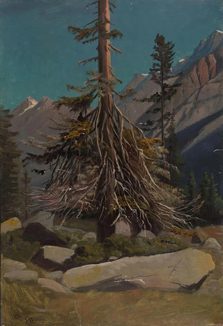 Knud Baade - Study of Trees in the Alps.webp