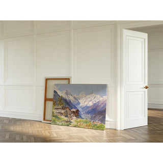 L'Alpe Barneuza Valais - Edward Theodore Compton | Reproduction Tableau Décoration murale affiche copie