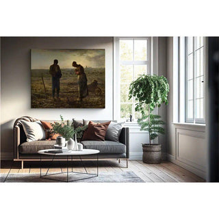 L'angelus - Jean-François Millet | Reproduction Tableau Décoration murale affiche copie