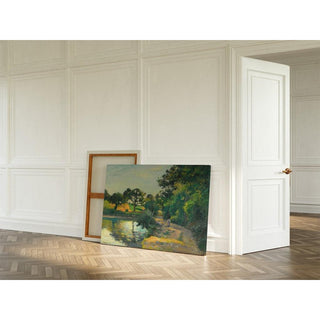 L'étang Au Soleil Couchant, Montfoucault - Camille Pissarro | Reproduction Tableau Décoration murale affiche copie