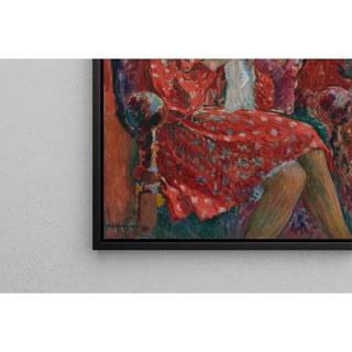 La Petite Couseuse - Henri Lebasque | Reproduction Tableau Décoration murale affiche copie