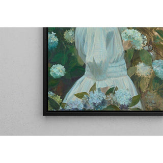 La Petite Fille aux Hortensias - Jacques-Émile Blanche | Reproduction Tableau Décoration murale affiche copie