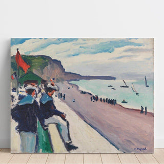 La Plage de Fécamp - Albert Marquet | Reproduction Tableau Décoration murale affiche copie
