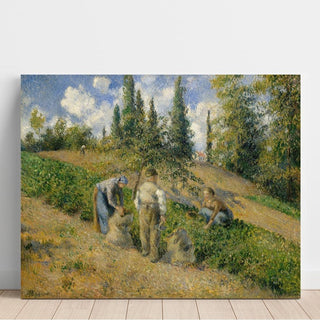 La Récolte, Pontoise - Camille Pissarro | Reproduction Tableau Décoration murale affiche copie