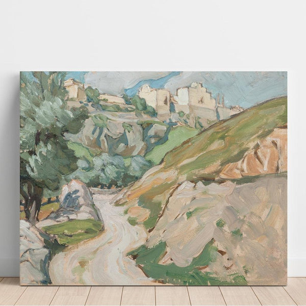 Reproductie van het schilderij De weg naar Jeruzalem, Studie - Anna Boberg