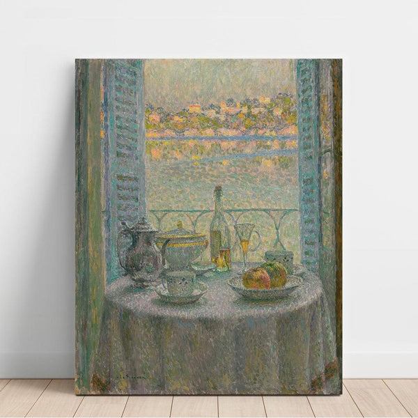 Reproductie van het schilderij De ronde tafel - Henri Le Sidaner