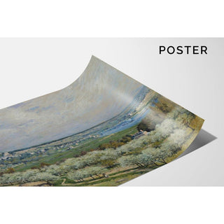 La terrasse de Saint-Germain, printemps - Alfred Sisley | Reproduction Tableau Décoration murale affiche copie