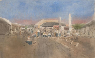 Ladislav Mednynszky - Market in Szolnok.webp