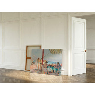 Le Bar sur la Plage - Henri Lebasque | Reproduction Tableau Décoration murale affiche copie