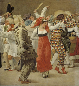 Le Carnaval à Rome, fragment - Christoffer Wilhelm Eckersberg