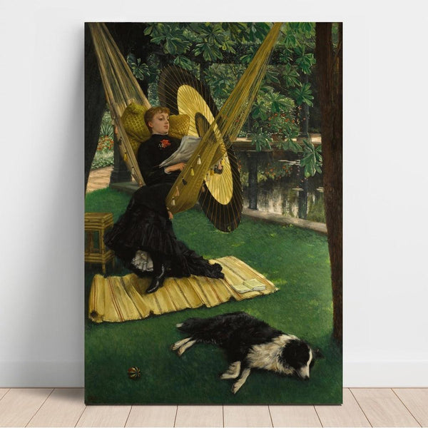 Reproductie van het schilderij Le Hamac - James Tissot