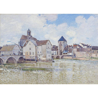 Le Pont de Moret - Alfred Sisley | Reproduction Tableau Décoration murale affiche copie